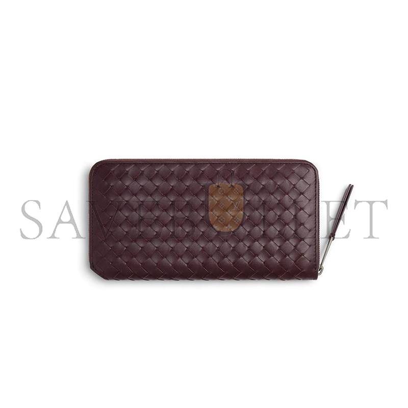 B0tt*ga Ven*ta INTRECCIATO PICCOLO ZIP-AROUND WALLET 814680 (19*10*2cm)